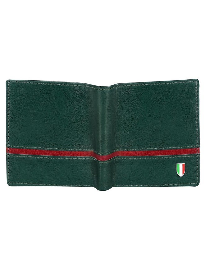 GIOVANNY Faux Leather Green Wallet for Men | GVN-GRNCHLIN - Image 4